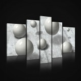Consalnet Vászonkép, 5 darabos, Gömbök 170x100 cm méretben