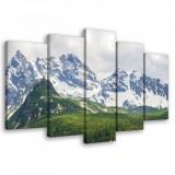 Consalnet Vászonkép 5 darabos, Hegyek,völgyek 100x60 cm méretben