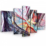 Consalnet Vászonkép, 5 darabos, Játék a színekkel 170x100 cm méretben