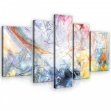 Consalnet Vászonkép, 5 darabos, Játék a színekkel 170x100 cm méretben