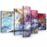 Consalnet Vászonkép, 5 darabos, Játék a színekkel 170x100 cm méretben