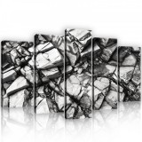 Consalnet Vászonkép 5 darabos, Kövek natúrba 100x60 cm méretben