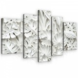 Consalnet Vászonkép, 5 darabos, Levél minta 170x100 cm méretben