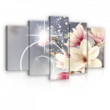 Consalnet Vászonkép 5 darabos, Liliom 100x60 cm méretben