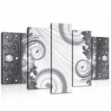 Consalnet Vászonkép 5 darabos, Modern mintás absztrakt 100x60 cm méretben