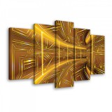 Consalnet Vászonkép 5 darabos, Narancssárga alagút 100x60 cm méretben