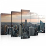 Consalnet Vászonkép 5 darabos, New York 100x60 cm méretben