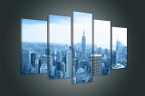 Consalnet Vászonkép 5 darabos, New York 100x60 cm méretben
