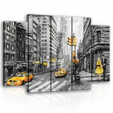 Consalnet Vászonkép, 5 darabos New York utcakép 150x100 cm méretben