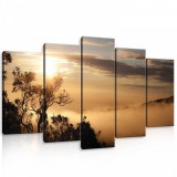 Consalnet Vászonkép 5 darabos, Őszi naplemente 100x60 cm méretben