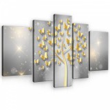 Consalnet Vászonkép, 5 darabos, Pillangó fa 170x100 cm méretben
