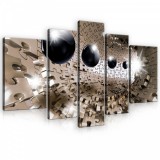 Consalnet Vászonkép, 5 darabos, Puzzle alagút golyókkal 170x100 cm méretben