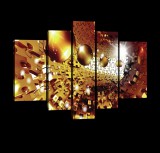 Consalnet Vászonkép, 5 darabos, Puzzle alagút golyókkal 170x100 cm méretben