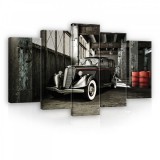 Consalnet Vászonkép 5 darabos, Retró autó 100x60 cm méretben