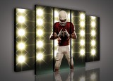 Consalnet Vászonkép, 5 darabos Rugby játékos 150x100 cm méretben
