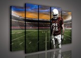 Consalnet Vászonkép, 5 darabos Rugby játékos a pályán 150x100 cm méretben