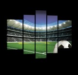 Consalnet Vászonkép, 5 darabos, Stadion focilabdával 170x100 cm méretben