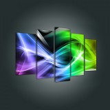 Consalnet Vászonkép 5 darabos, Színes absztrakt 100x60 cm méretben