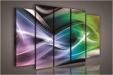 Consalnet Vászonkép, 5 darabos Színes absztrakt 150x100 cm méretben