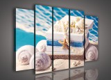 Consalnet Vászonkép, 5 darabos Tenger kincsei 150x100 cm méretben