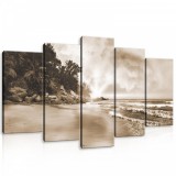 Consalnet Vászonkép 5 darabos, Tenger part 100x60 cm méretben