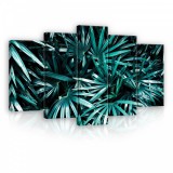 Consalnet Vászonkép 5 darabos, Trópusi levél 100x60 cm méretben