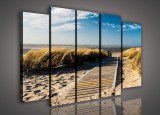 Consalnet Vászonkép, 5 darabos Út a tengerhez 150x100 cm méretben