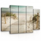 Consalnet Vászonkép, 5 darabos Út a tengerhez 150x100 cm méretben