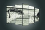 Consalnet Vászonkép 5 darabos, Út a tengerpartra 100x60 cm méretben