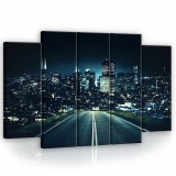 Consalnet Vászonkép, 5 darabos Út a városba 150x100 cm méretben