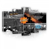 Consalnet Vászonkép 5 darabos, Városképek 100x60 cm méretben