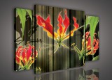 Consalnet Vászonkép, 5 darabos Virág 150x100 cm méretben