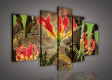 Consalnet Vászonkép, 5 darabos, Virág 170x100 cm méretben