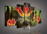 Consalnet Vászonkép, 5 darabos, Virág 170x100 cm méretben