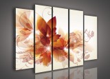 Consalnet Vászonkép, 5 darabos Virág minta 150x100 cm méretben