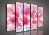 Consalnet Vászonkép, 5 darabos Virág minta 150x100 cm méretben