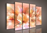 Consalnet Vászonkép, 5 darabos Virág minta 150x100 cm méretben