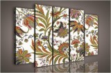 Consalnet Vászonkép, 5 darabos Virág minta 150x100 cm méretben