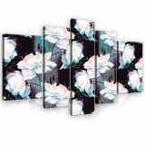 Consalnet Vászonkép, 5 darabos, Virág minta 170x100 cm méretben