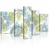 Consalnet Vászonkép, 5 darabos, Virág minta 170x100 cm méretben