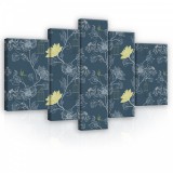 Consalnet Vászonkép, 5 darabos, Virág minta 170x100 cm méretben