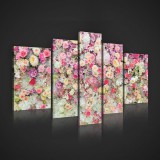 Consalnet Vászonkép, 5 darabos, Virágok 170x100 cm méretben