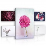 Consalnet Vászonkép, 5 darabos Virágok variálható elrendezésben