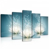 Consalnet Vászonkép 5 darabos, Vizililiom 100x60 cm méretben