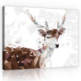 Consalnet Vászonkép, Absztrakt szarvas, 100x75 cm méretben