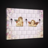 Consalnet Vászonkép, Angyalkák 80x60 cm méretben