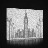 Consalnet Vászonkép, Big Ben, 100x75 cm méretben