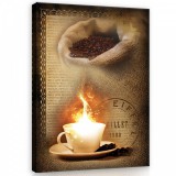 Consalnet Vászonkép, Egy csésze gözölgő kávé 60x80 cm méretben