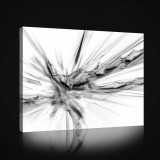 Consalnet Vászonkép, Fekete fehér absztrakt, 100x75 cm méretben