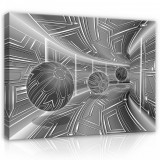 Consalnet Vászonkép, Fekete-fehér Alagút, 100x75 cm méretben